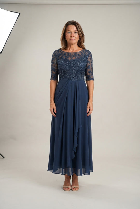 Cécile™ Elegancka Koronkowa Sukienka Maxi