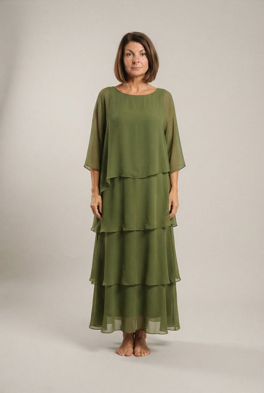 Amora™ Elegancka Warstwowa Sukienka Maxi