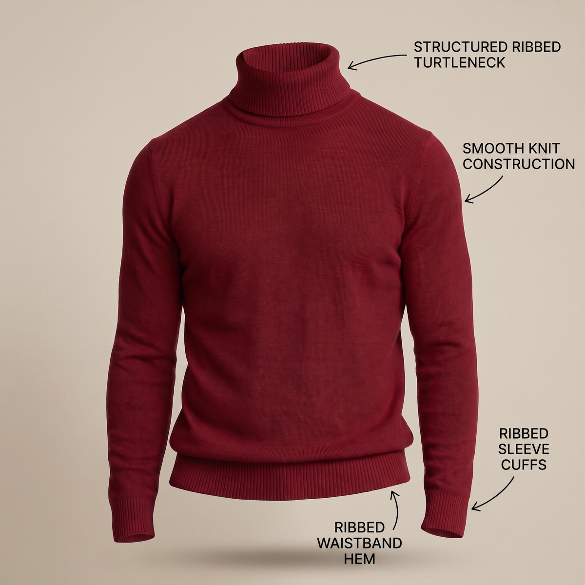 NORTHPEAK golf z wełny merino