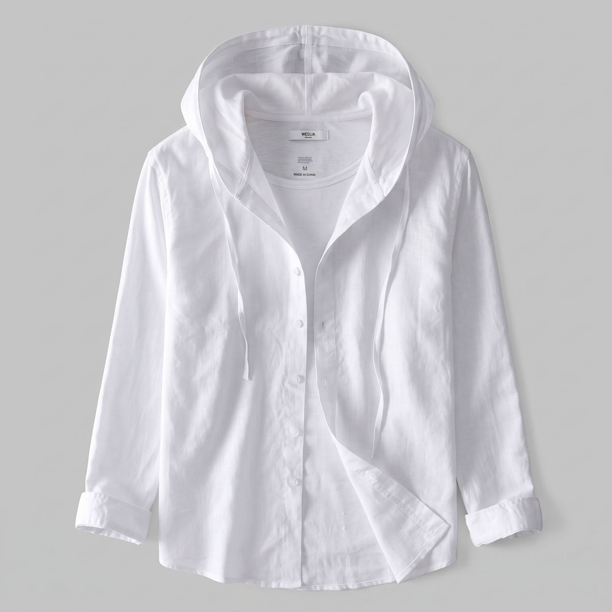 NOVA Bluza z kapturem z lnu