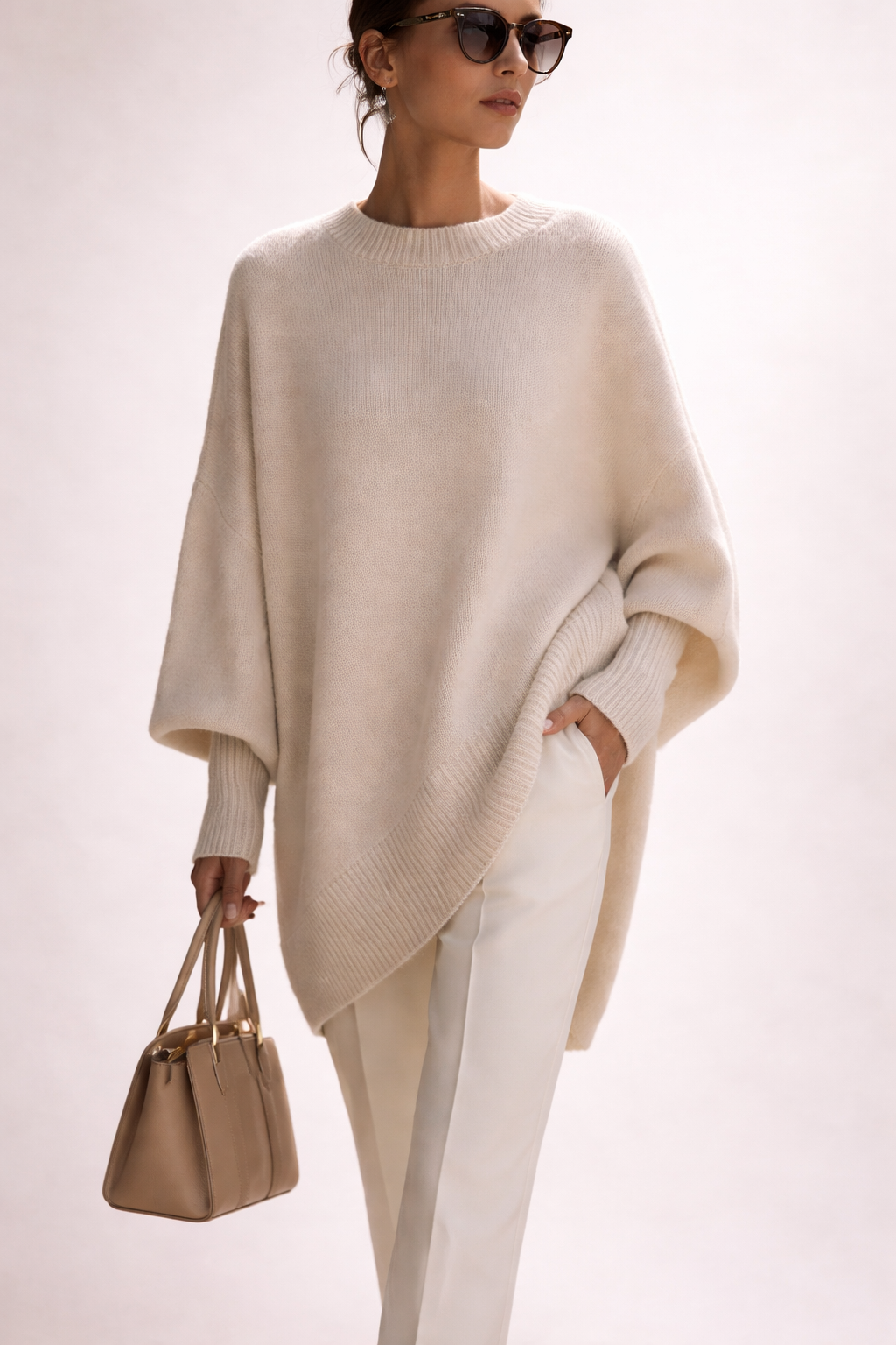 Clara – oversize'owy pulower bawełniany