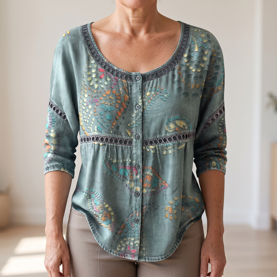 Rosalie – bluzka vintage z guzikami