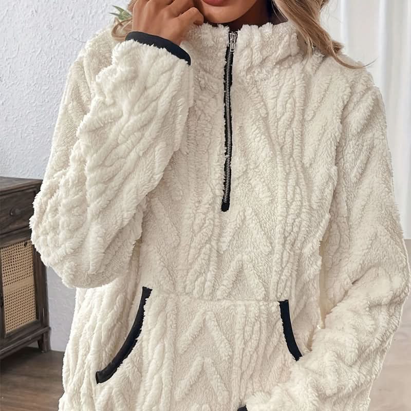 Sweter z krótkim zamkiem KELORA
