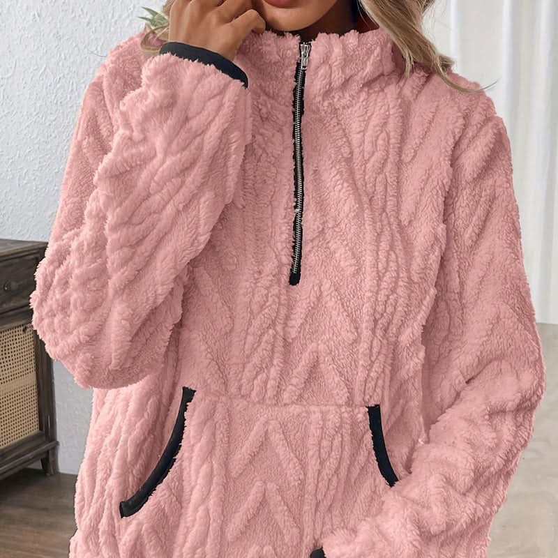 Sweter z krótkim zamkiem KELORA