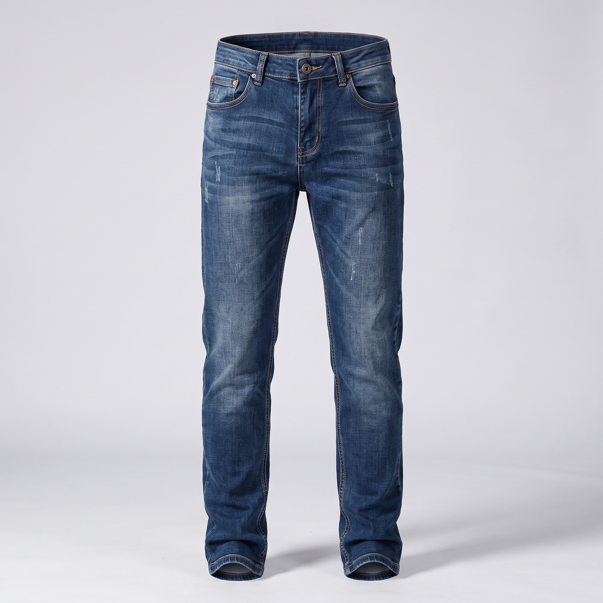 THEO ROZCIĄGLIWE JEANSY Z DENIMU