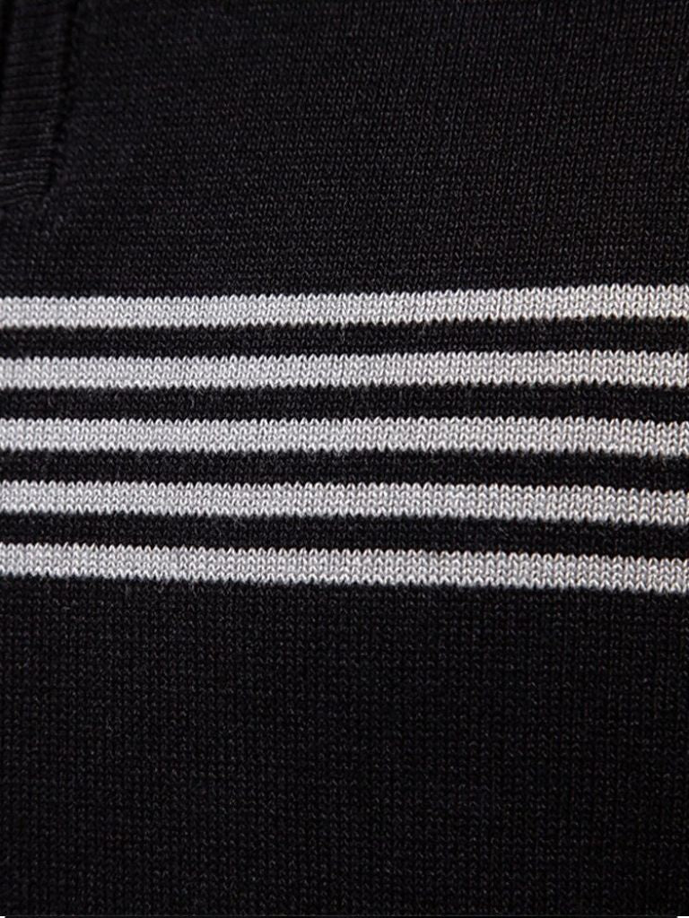 Ada™ Elegancka W Paski Koszulka Polo