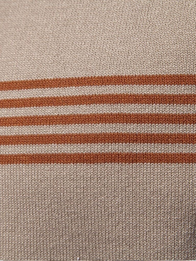 Ada™ Elegancka W Paski Koszulka Polo