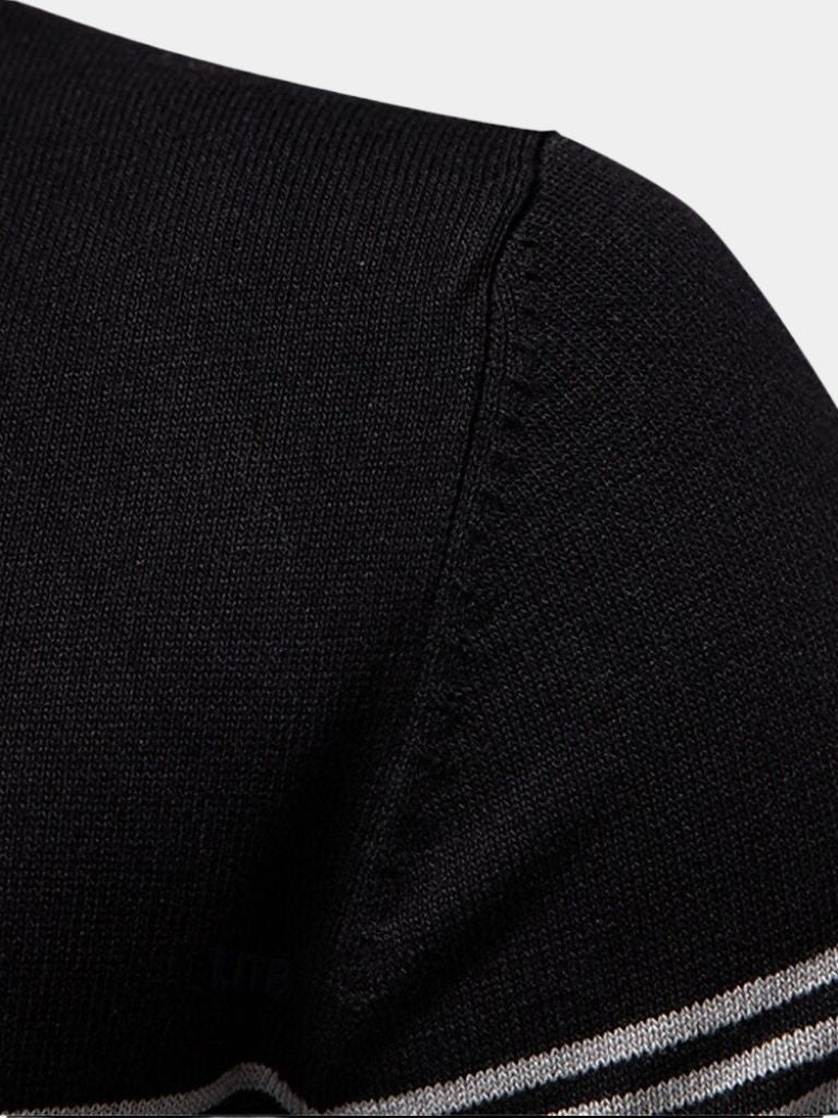 Ada™ Elegancka W Paski Koszulka Polo