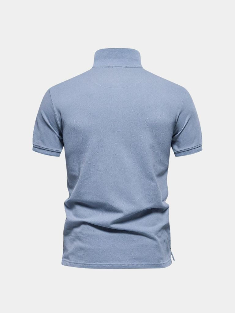 Amarante™ Elegancki Geometryczny Haft T-Shirt
