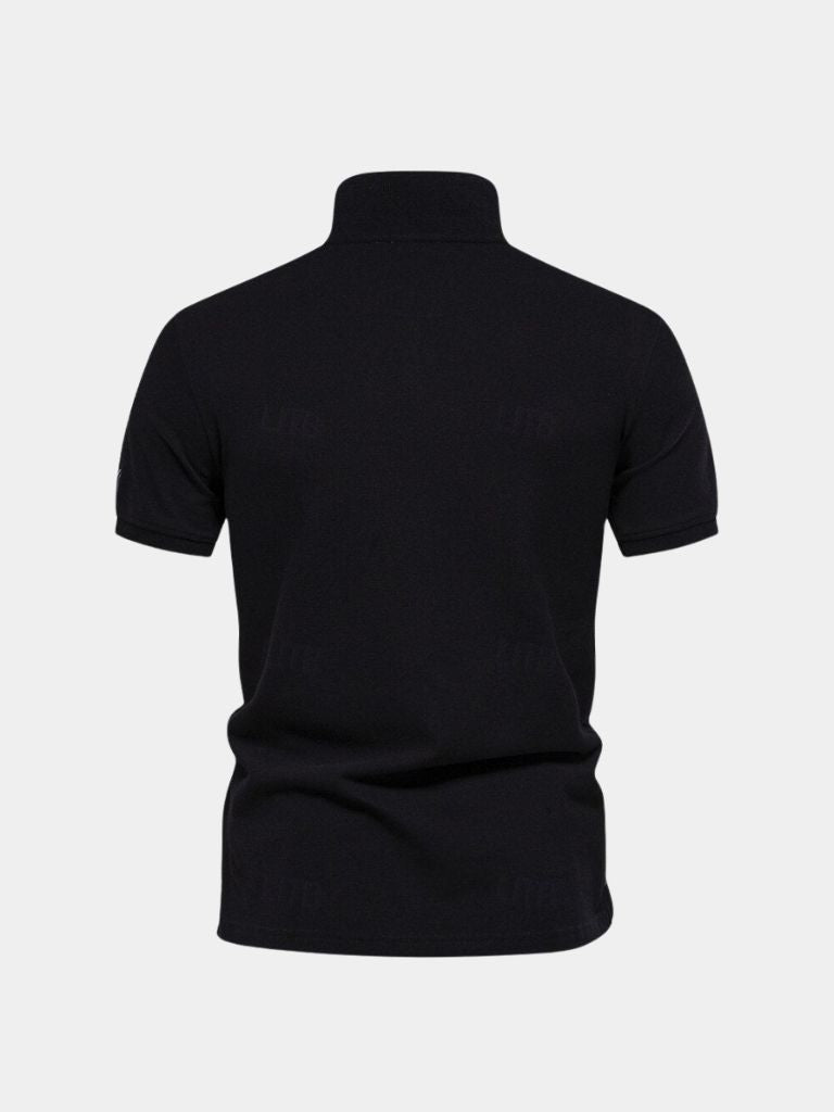 Amarante™ Elegancki Geometryczny Haft T-Shirt