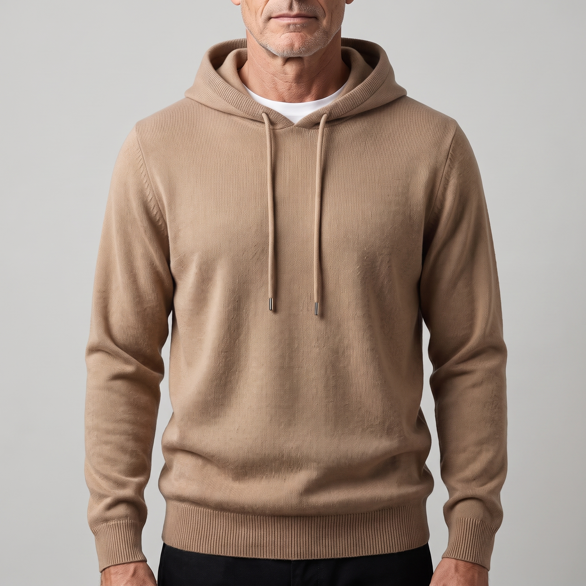 ZARA Bluza z kapturem z wełny merynosów